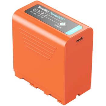 SmallRig L-Series / NP-F970 USB-C Battery (10,500mAh / 76.3Wh, Orange)