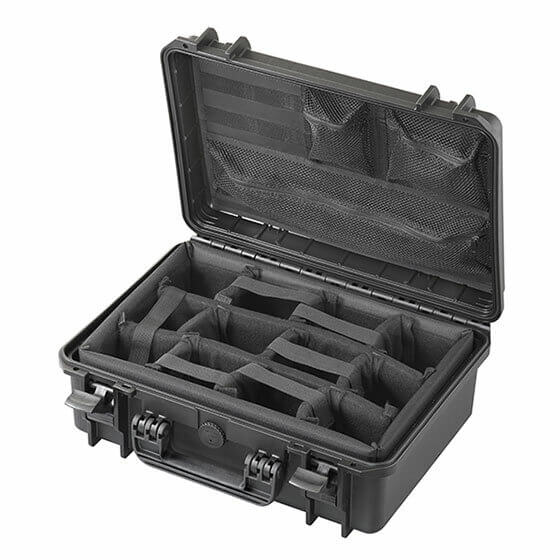 Max 430 Black Hard Case with Padded Dividers