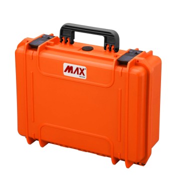 Max 430 ORANGE Hard Case with Padded Dividers