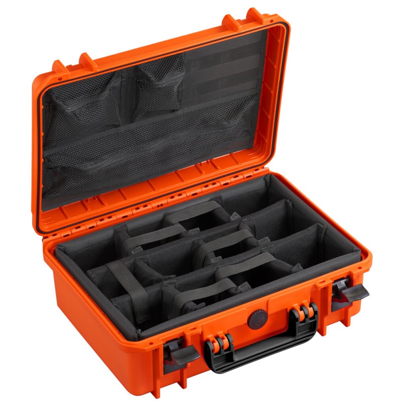 Max 430 ORANGE Hard Case with Padded Dividers