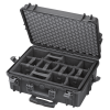 Max 505 Black Hard Case with Padded Dividers