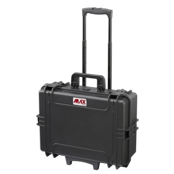 Max 505 Black Wheeled Case with Padded Dividers