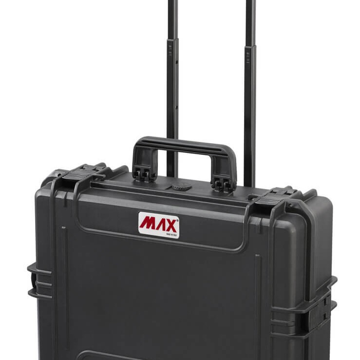 Max 505 Black Wheeled Case with Padded Dividers