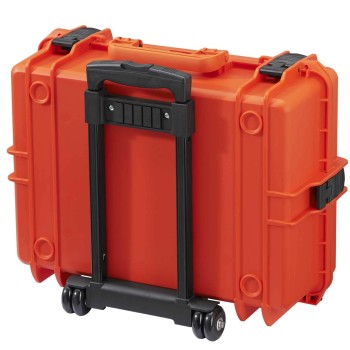 Max 505 ORANGE Wheeled Case with Padded Dividers