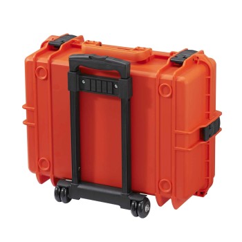 Max 505 ORANGE Wheeled Case with Padded Dividers
