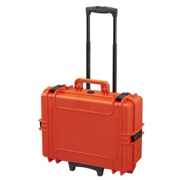 Max 505 ORANGE Wheeled Case with Padded Dividers