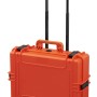 Max 505 ORANGE Wheeled Case with Padded Dividers