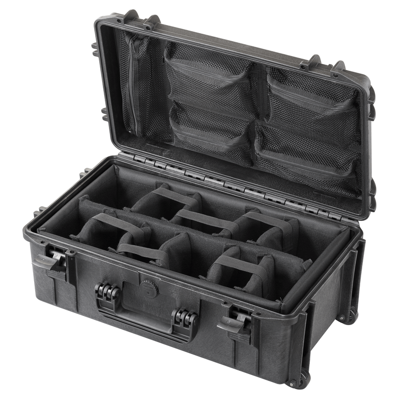 Max 520 Wheeled Case with Padded Dividers