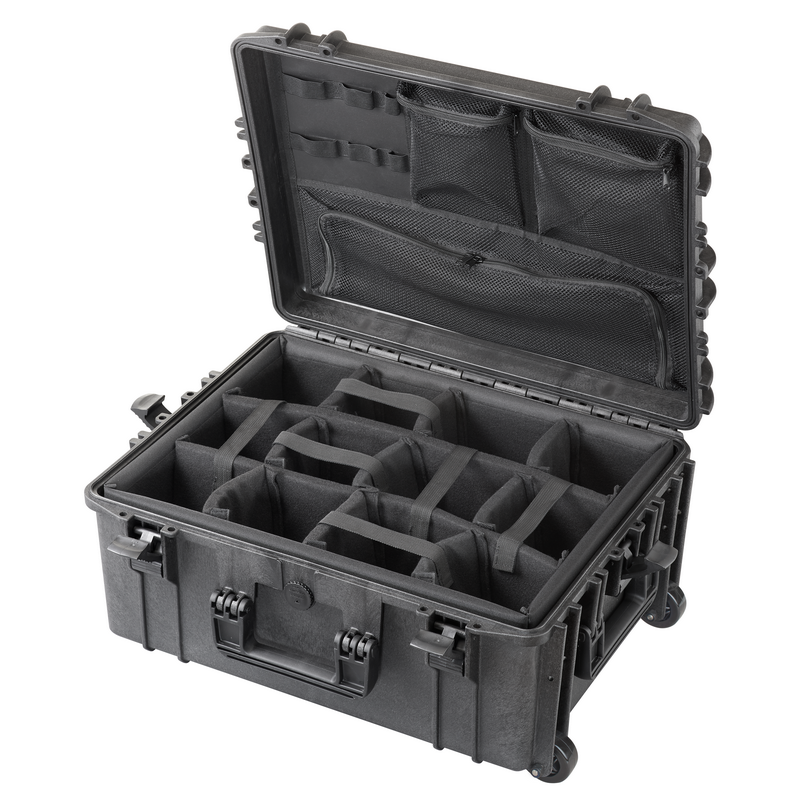 Max 540 Wheeled Case with Padded Dividers