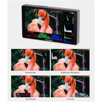 FeelWorld P6XL 6" On-Camera Field Monitor with Built-In Battery