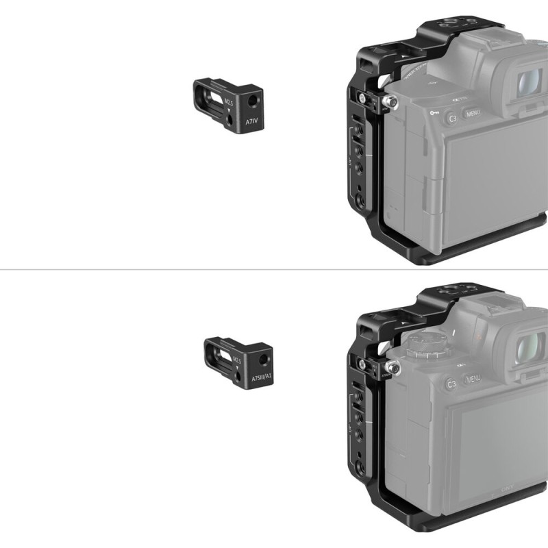 SmallRig 3639 Half Camera Cage for Sony a1 and Select a7 Models