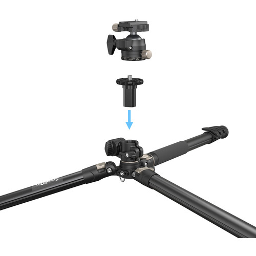 SmallRig CT200 Lateral Center Column Aluminum Tripod with Monopod