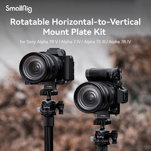 SmallRig 4148 Rotatable Horizontal-to-Vertical Mount Plate Kit for Sony a7R IV, a7R V, a7 IV & a7S III