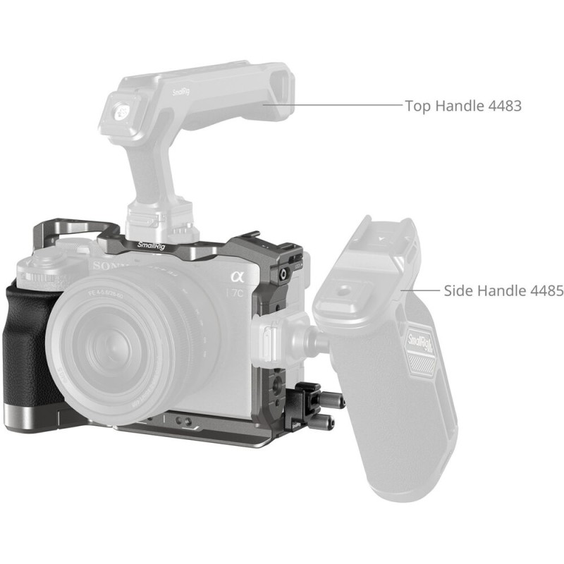 SmallRig HawkLock Quick Release Cage Kit with Silicone Handle for Sony a7C II & a7CR