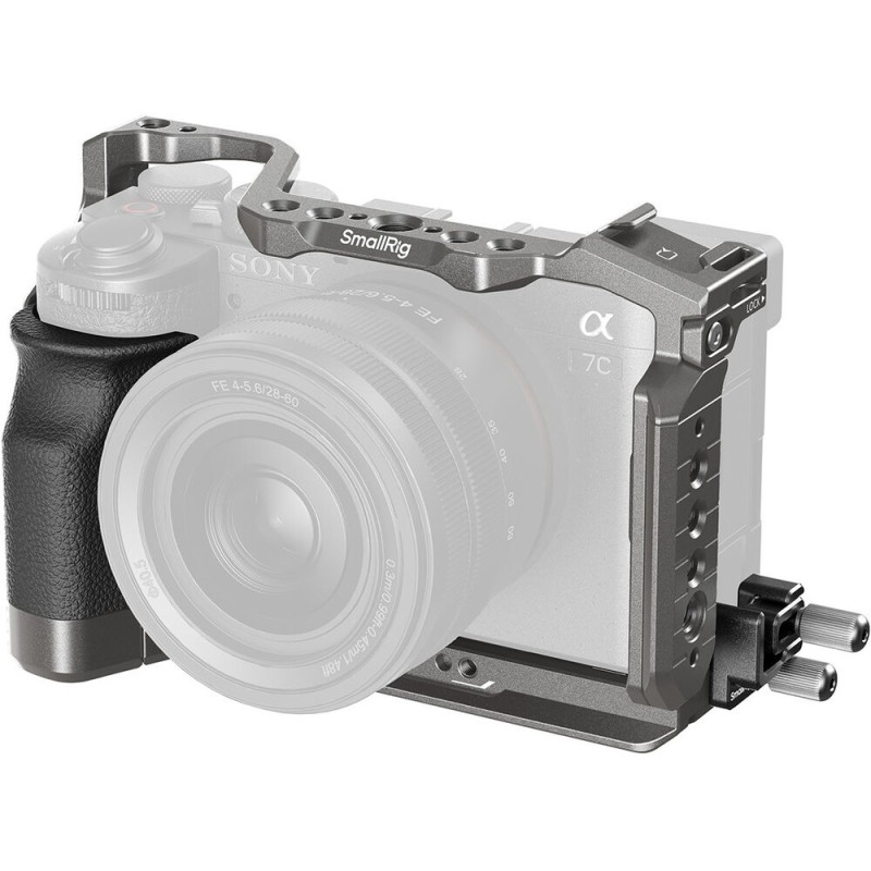 SmallRig HawkLock Quick Release Cage Kit with Silicone Handle for Sony a7C II & a7CR