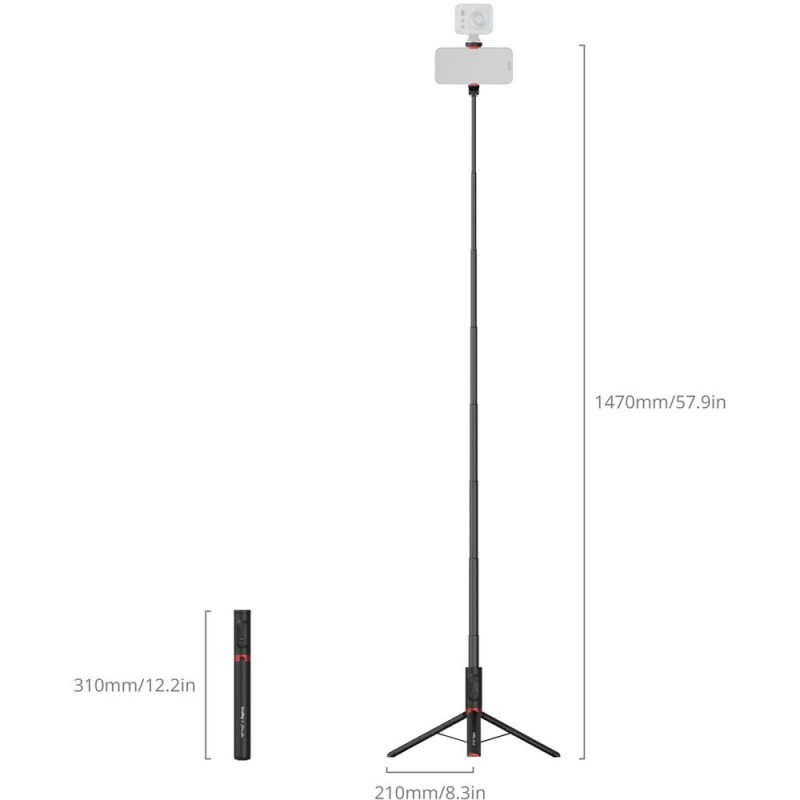 SmallRig 5292 x Drex Lee Boom ST30 One-Touch Deploy Selfie Stick Lite