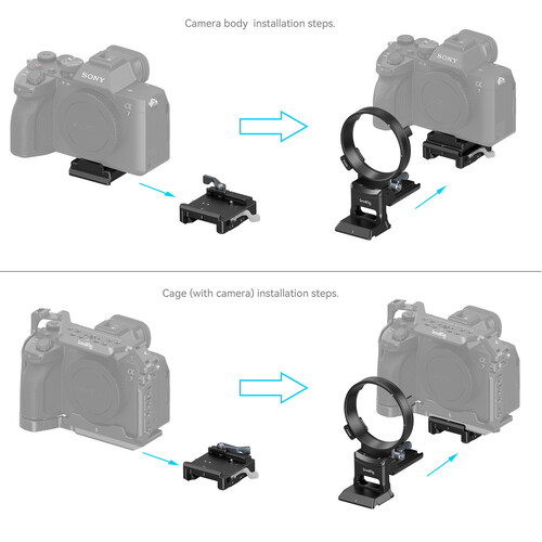 SmallRig 4244 Rotatable Horizontal-to-Vertical Mount Plate Kit for Select Sony A-Series, FX3 & FX30 Cameras