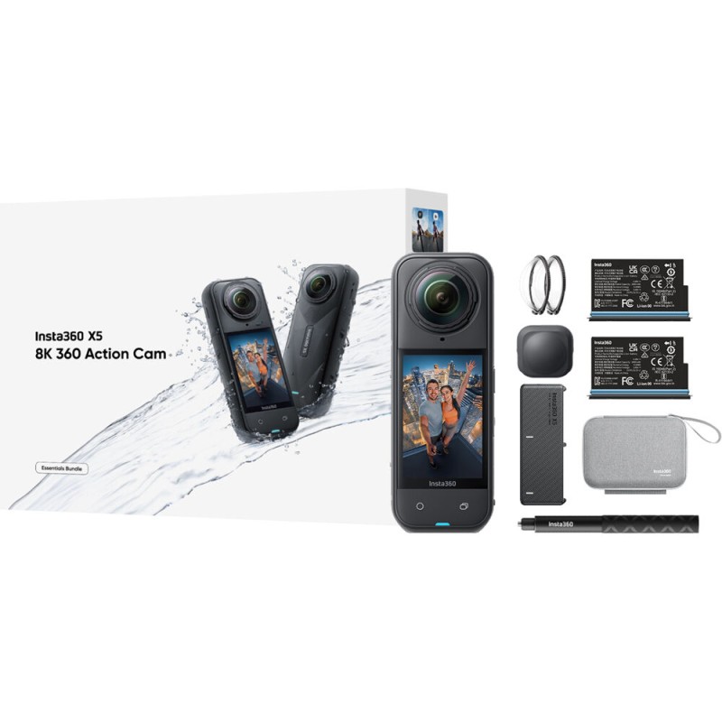 Insta360 X5 360 Action Camera Essentials Bundle