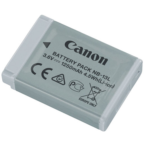 Canon NB-13L Lithium-Ion Battery Pack 3.6V, 1250mAh