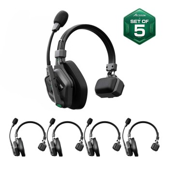 Accsoon CoMo II Full-Duplex 5-Person Wireless Intercom System
