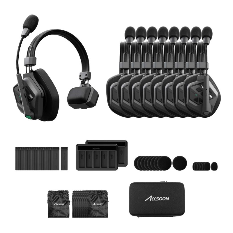 Accsoon CoMo II Full-Duplex 9-Person Wireless Intercom System