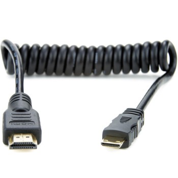 Atomos ATOMCAB008 Full to Mini HDMI Coiled Cable (11.8 to 17.7")