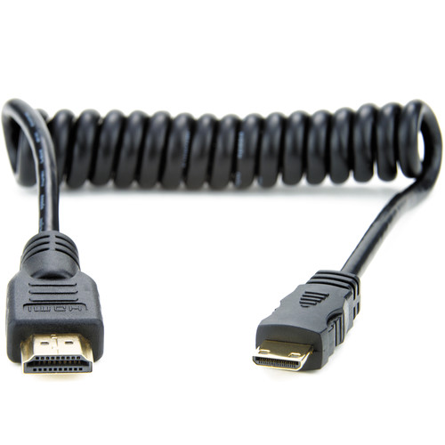 Atomos ATOMCAB008 Full to Mini HDMI Coiled Cable (11.8 to 17.7")
