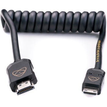Atomos AtomFLEX HDMI (Type-A) Male to Mini-HDMI (Type-C) Male Coiled Cable 30cm to 60cm