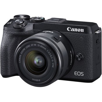 Canon EOS M6 Mark II Mirrorless with 15-45mm Lens	