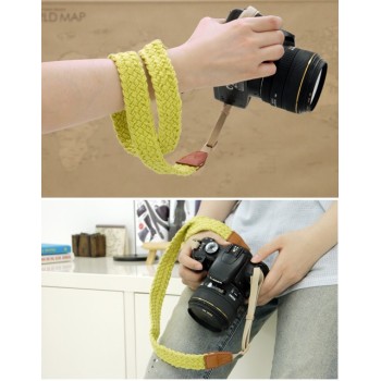 Camera Strap Vintage Lime