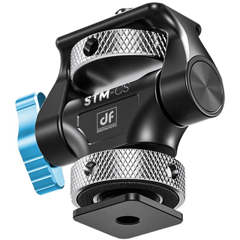 DigitalFoto Solution Limited Swivel and Tilt Adjustable Monitor Mount with Cold Shoe Mount