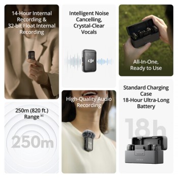 DJI Mic 2 2-Person Compact Wireless Microphone System/Recorder