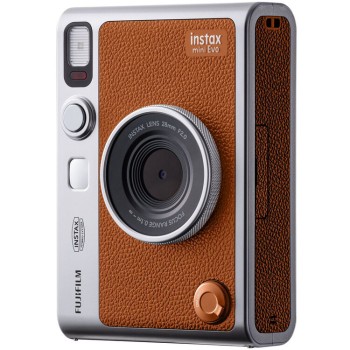 FUJIFILM instax mini EVO Hybrid Instant Camera (Brown)