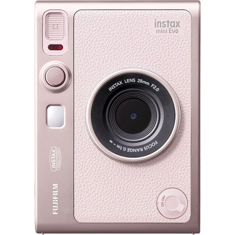 FUJIFILM instax mini EVO Hybrid Instant Camera (Gentle Rose)