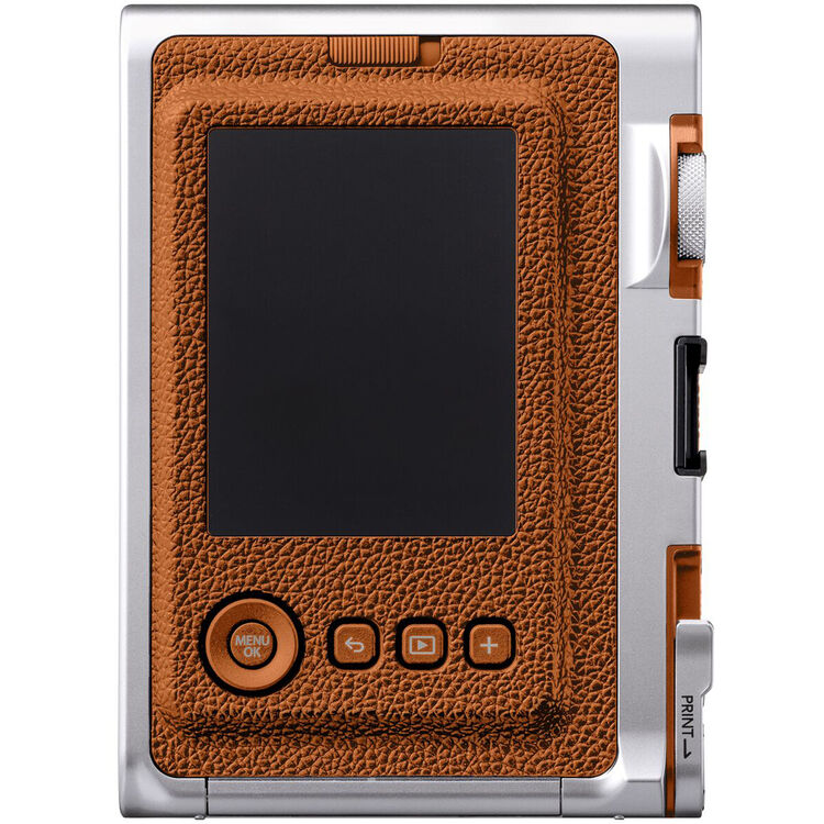 FUJIFILM instax mini EVO Hybrid Instant Camera (Brown)