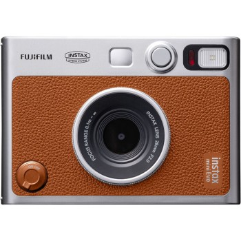 FUJIFILM instax mini EVO Hybrid Instant Camera (Brown)