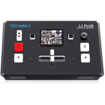 FeelWorld L1 PLUS V2 Multi-Camera Video Mixer/Switcher with Touchscreen PTZ Control