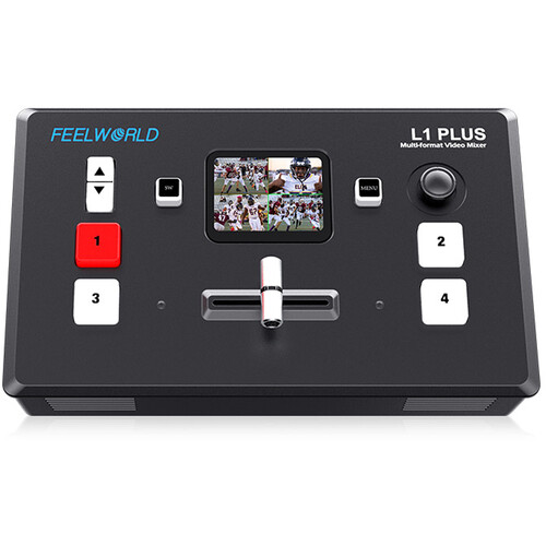 FeelWorld L1 PLUS V2 Multi-Camera Video Mixer/Switcher with Touchscreen PTZ Control
