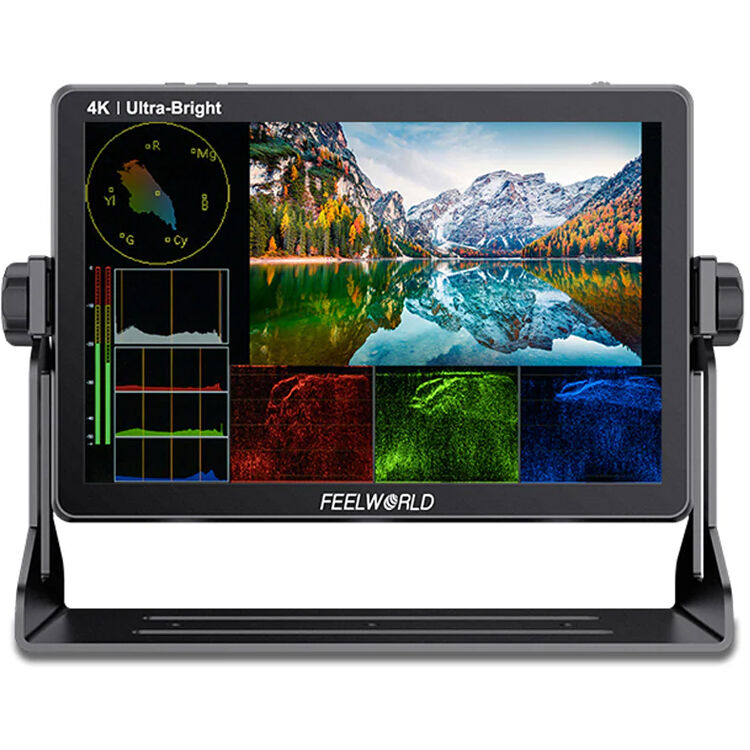 FeelWorld 10.1" 4K Ultra-Bright Touchscreen Monitor with Loop-Through HDMI & 3G-SDI