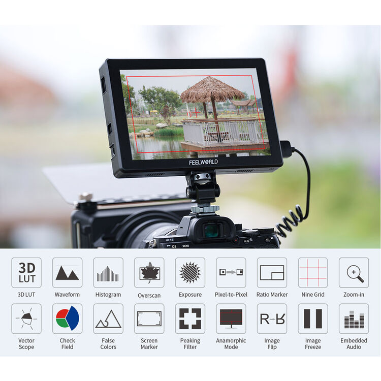 FeelWorld T7 PRO 7" High-Bright HDMI On-Camera Monitor with 3D LUTs
