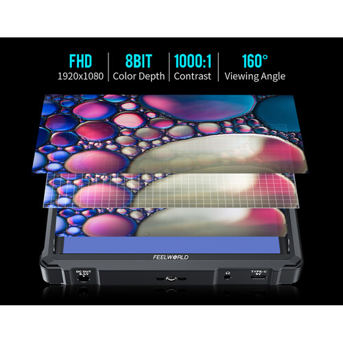 FeelWorld FW568 PRO 6" High-Bright On-Camera 4K