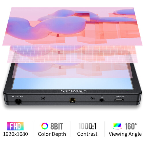 FeelWorld T6 6" 4K HDMI HD Monitor with Aluminum Housing