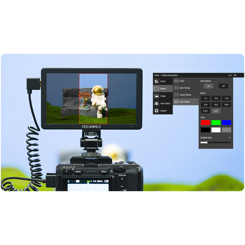 FeelWorld T6 6" 4K HDMI HD Monitor with Aluminum Housing