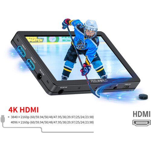 FeelWorld T6 6" 4K HDMI HD Monitor with Aluminum Housing