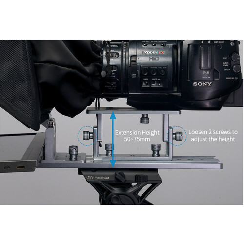 FeelWorld TP16 Folding Teleprompter with Remote Control for Tablets