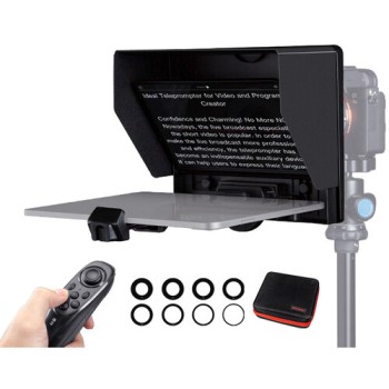 FeelWorld TP10 Portable Folding Teleprompter for Smartphone/Tablet/DSLR 10 inch