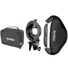 Godox S-Type bracket + Softbox + Bag 50 X 50 CM