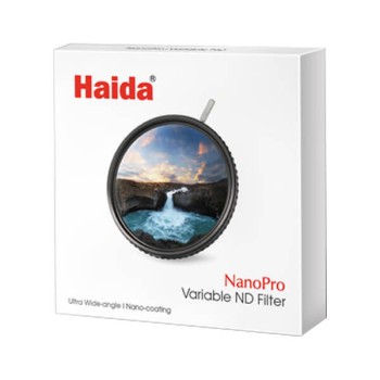 Haida 62mm NanoPro Variable Neutral Density 1.2 to 2.7 Filter 4 to 9-Stop