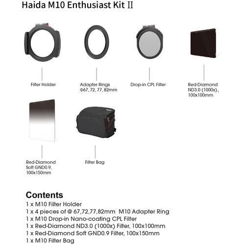 Haida M10 Enthusiast Filter Kit II