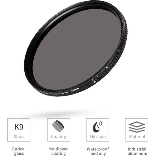 Haida Pro II Variable ND Filter 52mm, 1.5 to 5-Stop
